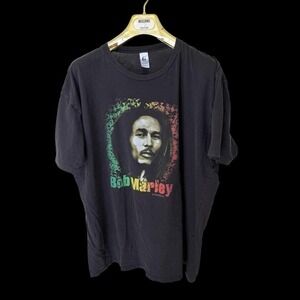 Vintage‎ 2000's Bob Marley Graphic Tshirt Men's XXL  Graphic Print Black